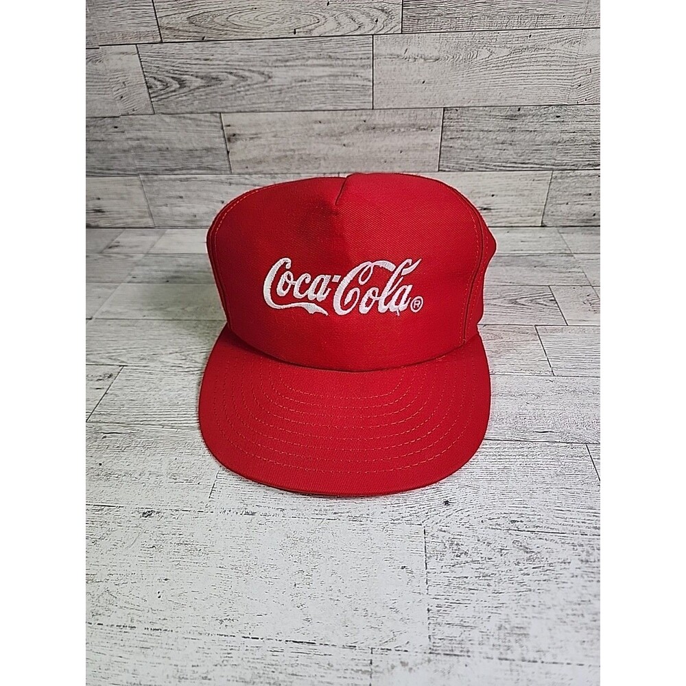 Vintage Coca Cola Snapback Hat Cap Red Louisville Made in USA Coke Soda